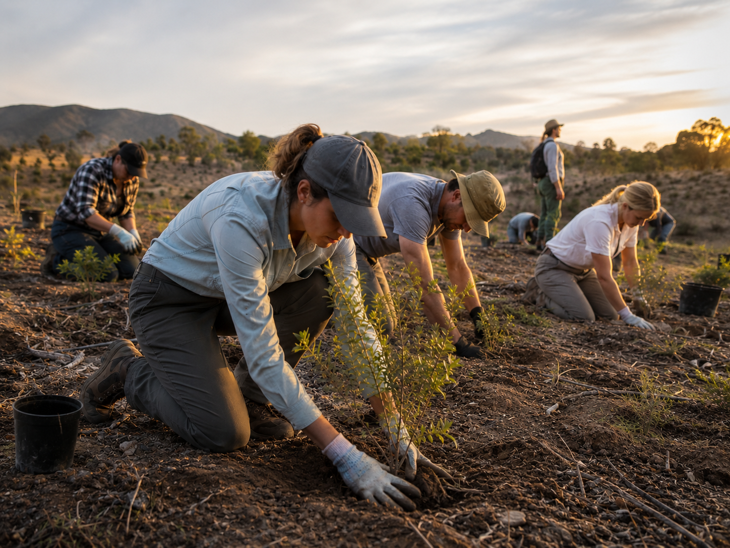 Community conservation and environmental restoration work in South Africa