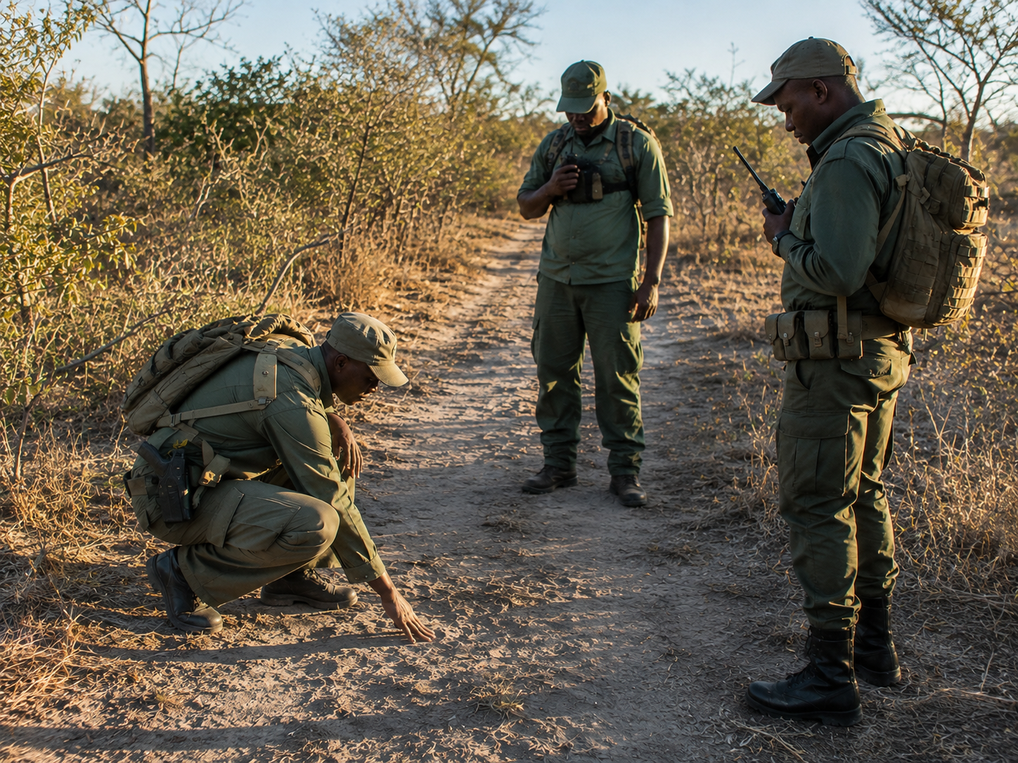 Wildlife conservation field activity in South Africa